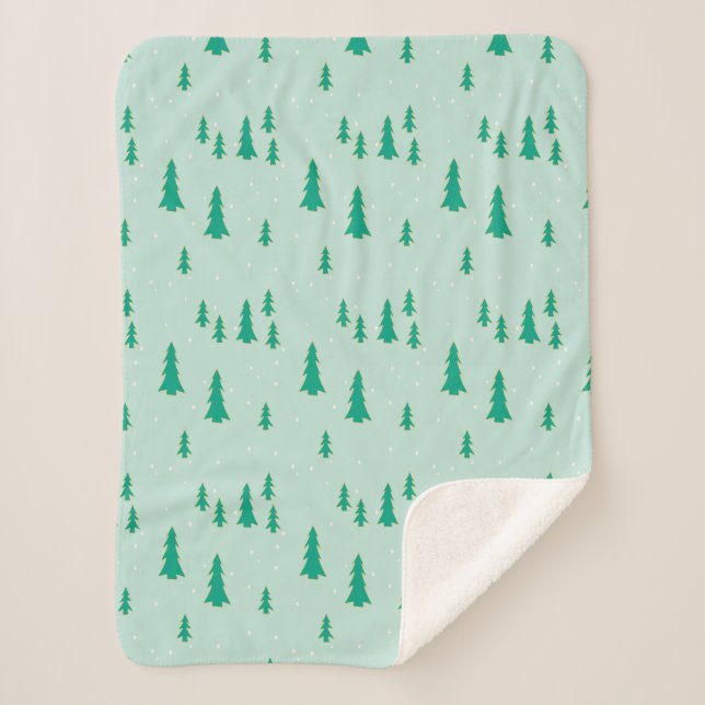 Sherpa manta with Christmas design. Blanket (Front)
