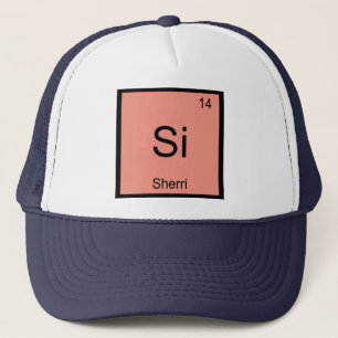 Sherri Name Chemistry Element Periodic Table Trucker Hat
