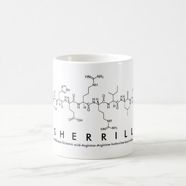 Sherrill peptide name mug (Center)
