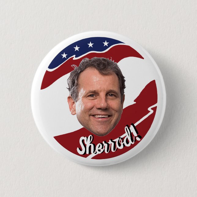 Sherrod Brown 2020 6 Cm Round Badge (Front)