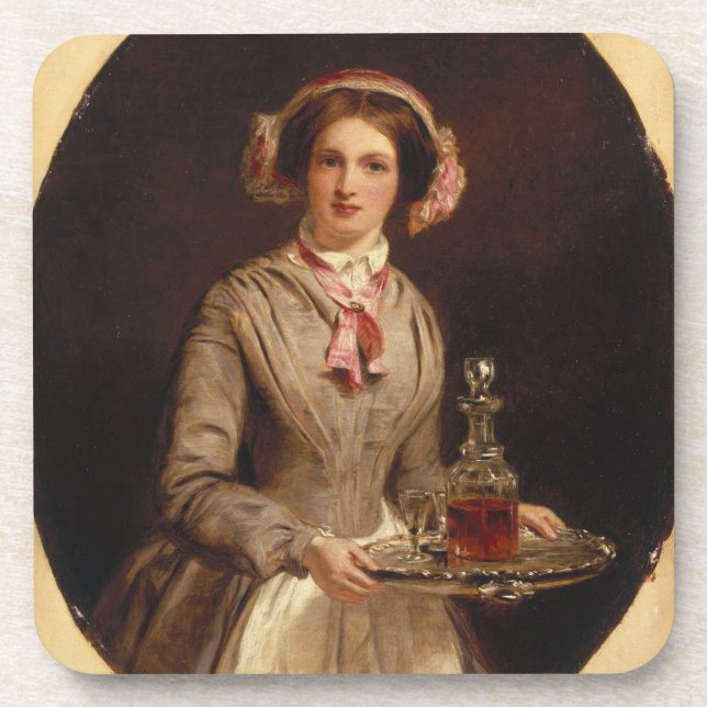 'Sherry Sir?', 1853 (oil on canvas) Coaster (Front)