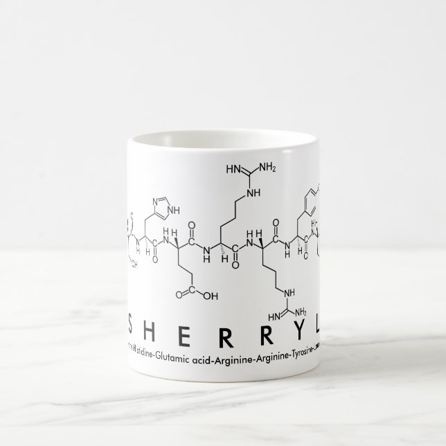 Sherryl peptide name mug (Center)