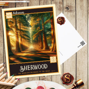 Sherwood, Arkansas   Vintage Postcard