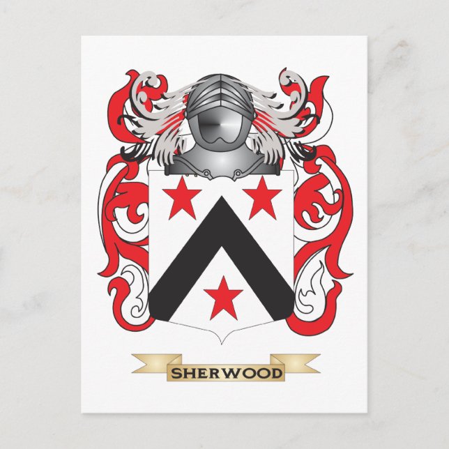 Sherwood Coat of Arms (Family Crest) Postcard (Front)