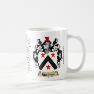 Sherwood Family Coat of Arms (Crest) including the Coffee Mug