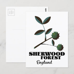 Sherwood Forest England travel poster Postcard