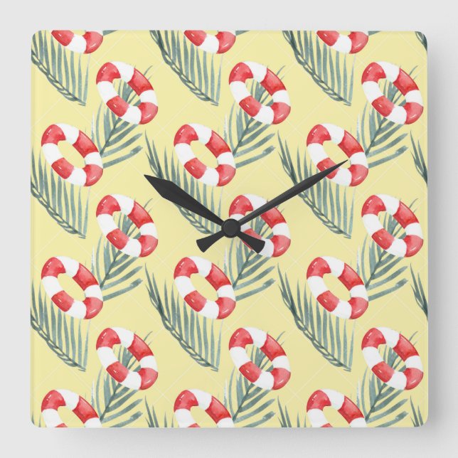 Sherwood Forest Square Wall Clock (Front)