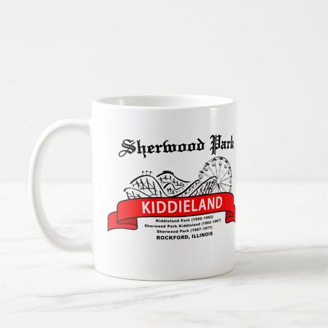 Sherwood Park Kiddieland, Rockford, IL. Amusement Coffee Mug (Left)
