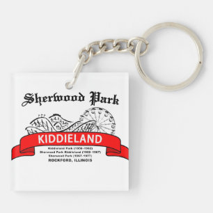 Sherwood Park Kiddieland, Rockford, IL. Amusement Key Ring