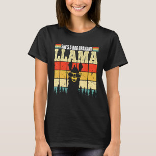 Shes a Bad Grandma Llama Lovers T-Shirt