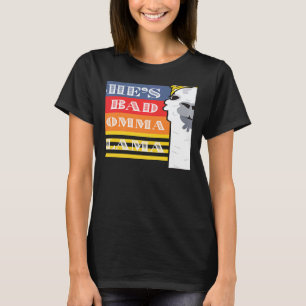 She's a Bad Momma Llama For Women Animal Retro 2 T-Shirt