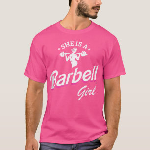 She'S A Barbell Girl Wearing Headphones T-Shirt