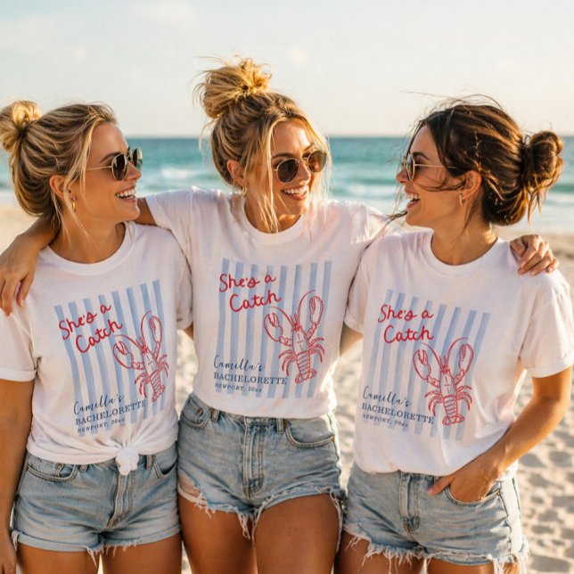 She's A Catch Bachelorette  T-Shirt (Creator Uploaded)