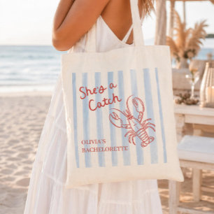 She's A Catch Bachelorette  Tote Bag