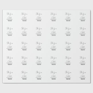 She's a catch champagne bottle bachelorette weeken wrapping paper