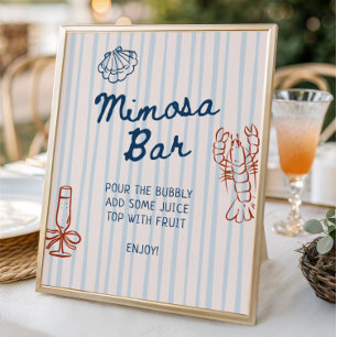 She's A Catch Downloadable Mimosa Bar Poster