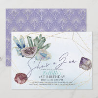 She's a Gem Crystals Gemstone Geology 1st Birthday
