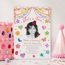 She's A Gem Gemstone Colourful Birthday Photo
