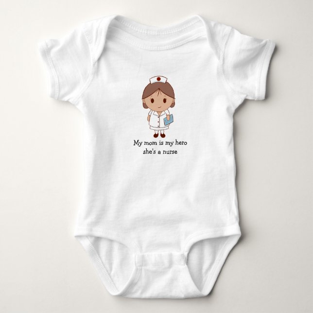 She's A Nurse Baby Bodysuit (Front)