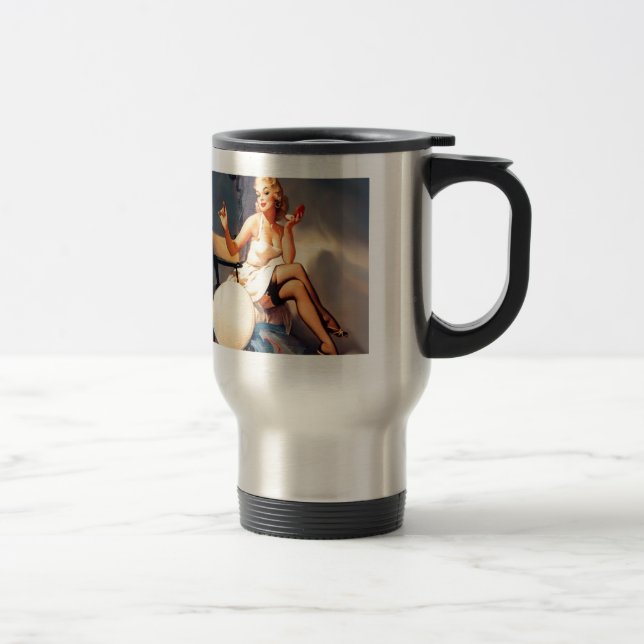 She's a Starlet Pin Up Girl Travel Mug (Right)