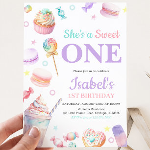 She's a Sweet One Birthday Invitation