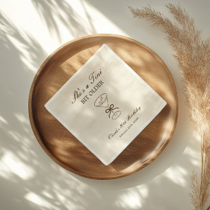 She's A Tini Bit Older Coffee Martini Birthday Napkin