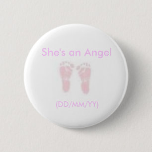 Shes an Angel Button