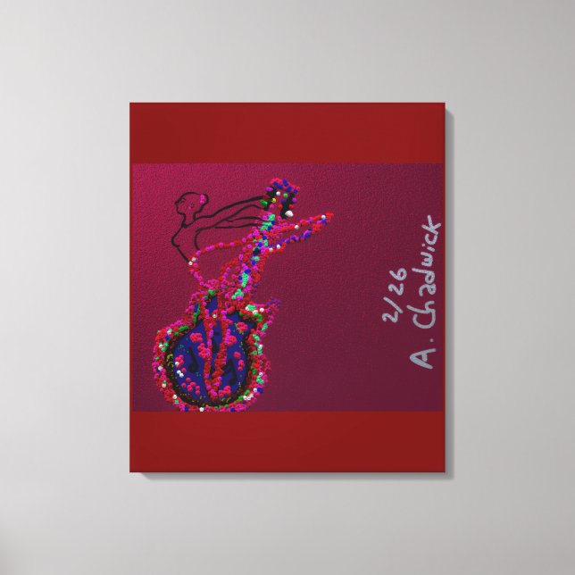 She's Become One with the Music  Canvas Print (Front)