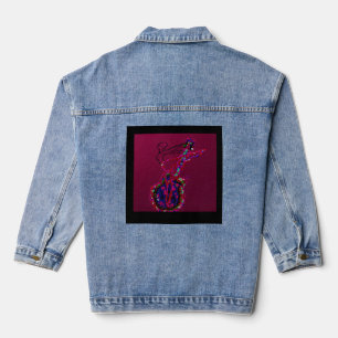 She's Become One with the Music Denim Jacket