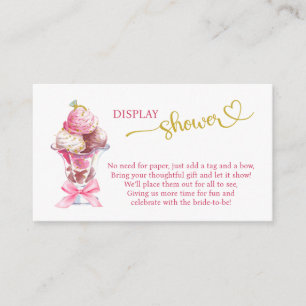 SHE'S BEEN SCOOPED UP BRIDAL SHOWER ENCLOSURE CARD