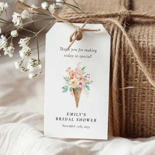 She's Been Scooped Up Bridal Shower Gift Tags