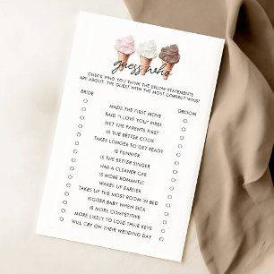 She's Been Scooped Up Bridal Shower Guess Who Game