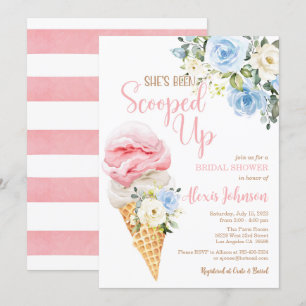 She's Been Scooped Up Bridal Shower Invitation