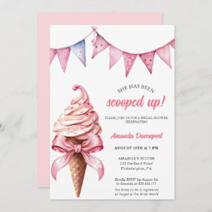 She's Been Scooped Up Bridal Shower Invitation