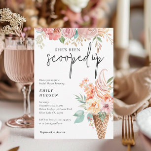 She's Been Scooped Up Bridal Shower Invitation