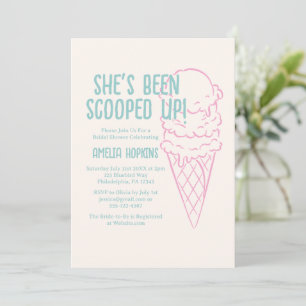 She's Been Scooped Up! Bridal Shower Invitation