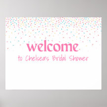 She's Been Scooped Up Bridal Shower Welcome sign