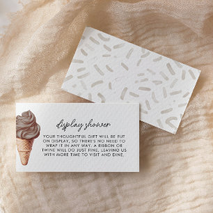 She's Been Scooped Up Chocolate Display Shower Enclosure Card