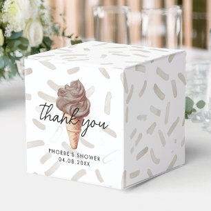 She's Been Scooped Up Chocolate Shower Square Favour Box