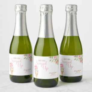She's Been Scooped Up Custom MINI  Sparkling Wine Label