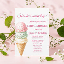 She's been scooped up Ice Cream Bridal Shower 
