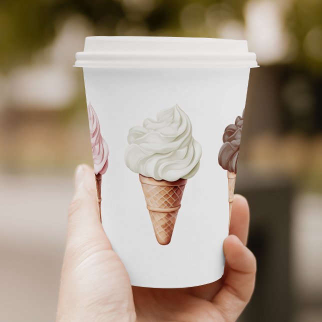 She's Been Scooped Up Neapolitan Bridal Shower Paper Cups (Creator Uploaded)