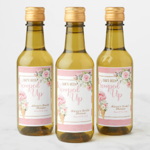 She's Been Scooped Up (Stripe) Custom MINI Wine Label