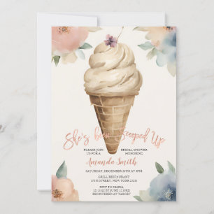 She's Been Scooped Up Summer Bridal Shower Invitation