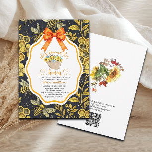 Shes Found Her Honey QR Code Bridal Shower Invitation