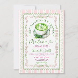 She's found her perfect Matcha Bridal Shower  Invitation