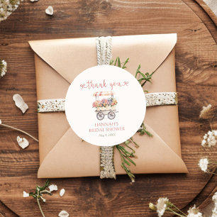 She's Fresh Off The Market Bridal Shower  Classic Round Sticker