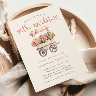 She's Fresh Off The Market Bridal Shower Invitation
