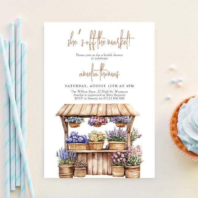 She's Fresh off the Market Bridal Shower  Invitation (Creator Uploaded)