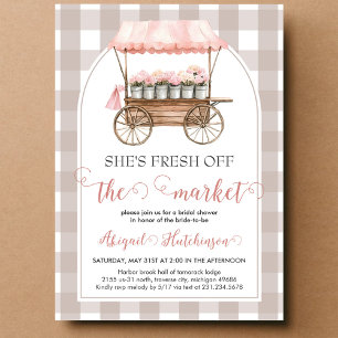 She's Fresh off the Market Bridal Shower Invitation
